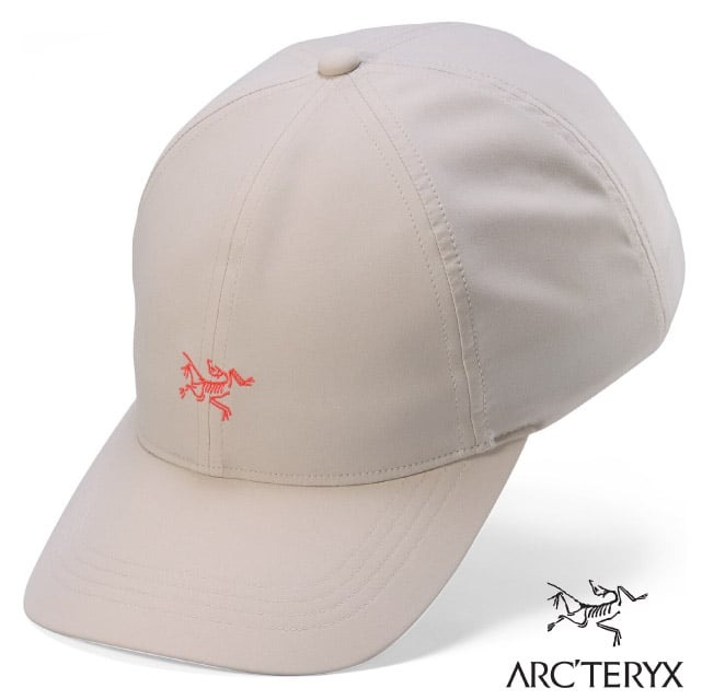 【ARCTERYX 始祖鳥】Small Bird 防曬透氣LOGO棒球帽子.遮陽帽/X000007074 盧恩褐/太陽橘✿30E010